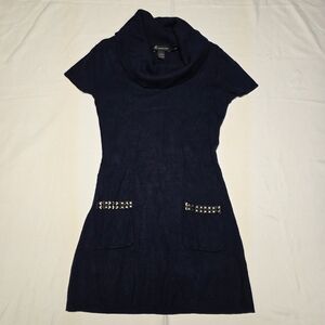 INC International Concepts Navy Mini Knit Dress